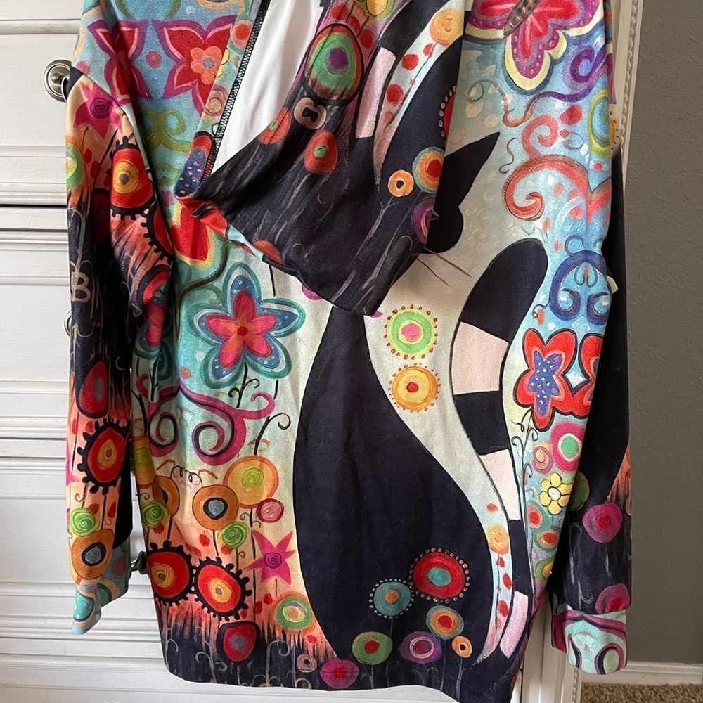 3/$30 bundle! Cute! Kitty Hoodie! M - Picture 4 of 8